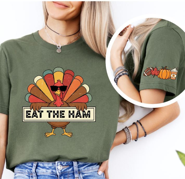 Thumbnail: Eat The Ham with Sleeve Graphic Tee