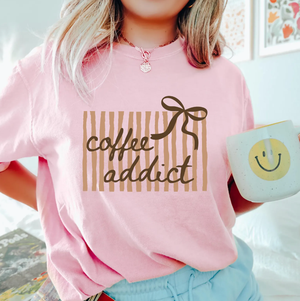 Thumbnail: Coffee Addict Comfort Color Tee