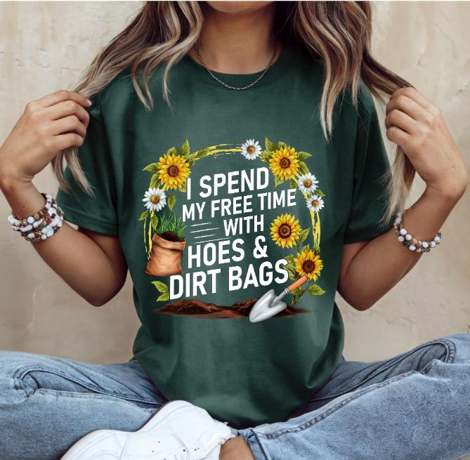 Thumbnail: Spend Time with Hoes & Dirt Bags Graphic Tee