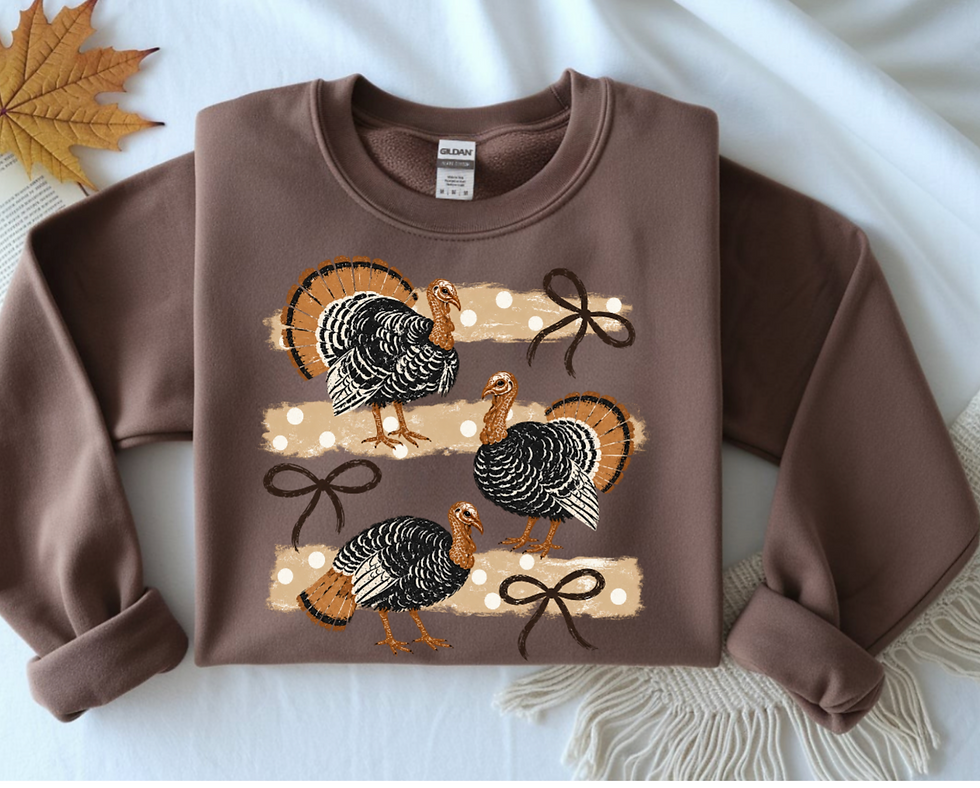 Thumbnail: Turkey Polkadot Stripe Sweatshirt