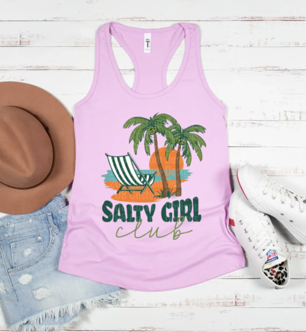 Thumbnail: Salty Girl Club Racerback Tank Top