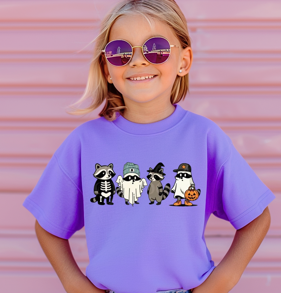 Thumbnail: Racoon Halloween Shirt (Infant, Toddler, Youth)