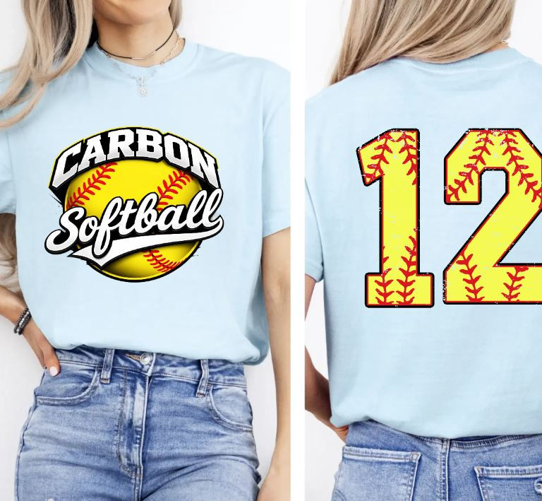 Thumbnail: Carbon Softball Custom Number Shirt