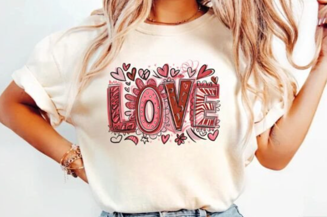 Love Retro Graphic Tee