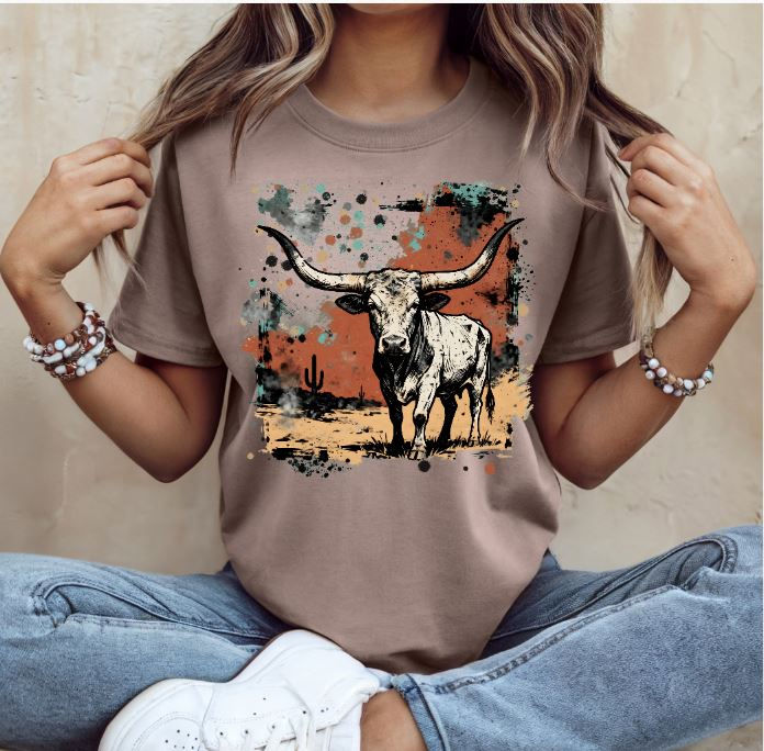 Thumbnail: Western Desert Longhorn Graphic Tee