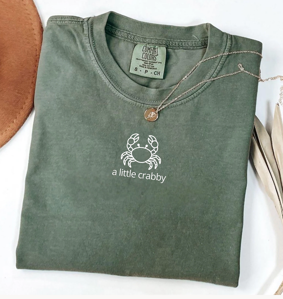 Thumbnail: A Little Crabby Comfort Color Shirt