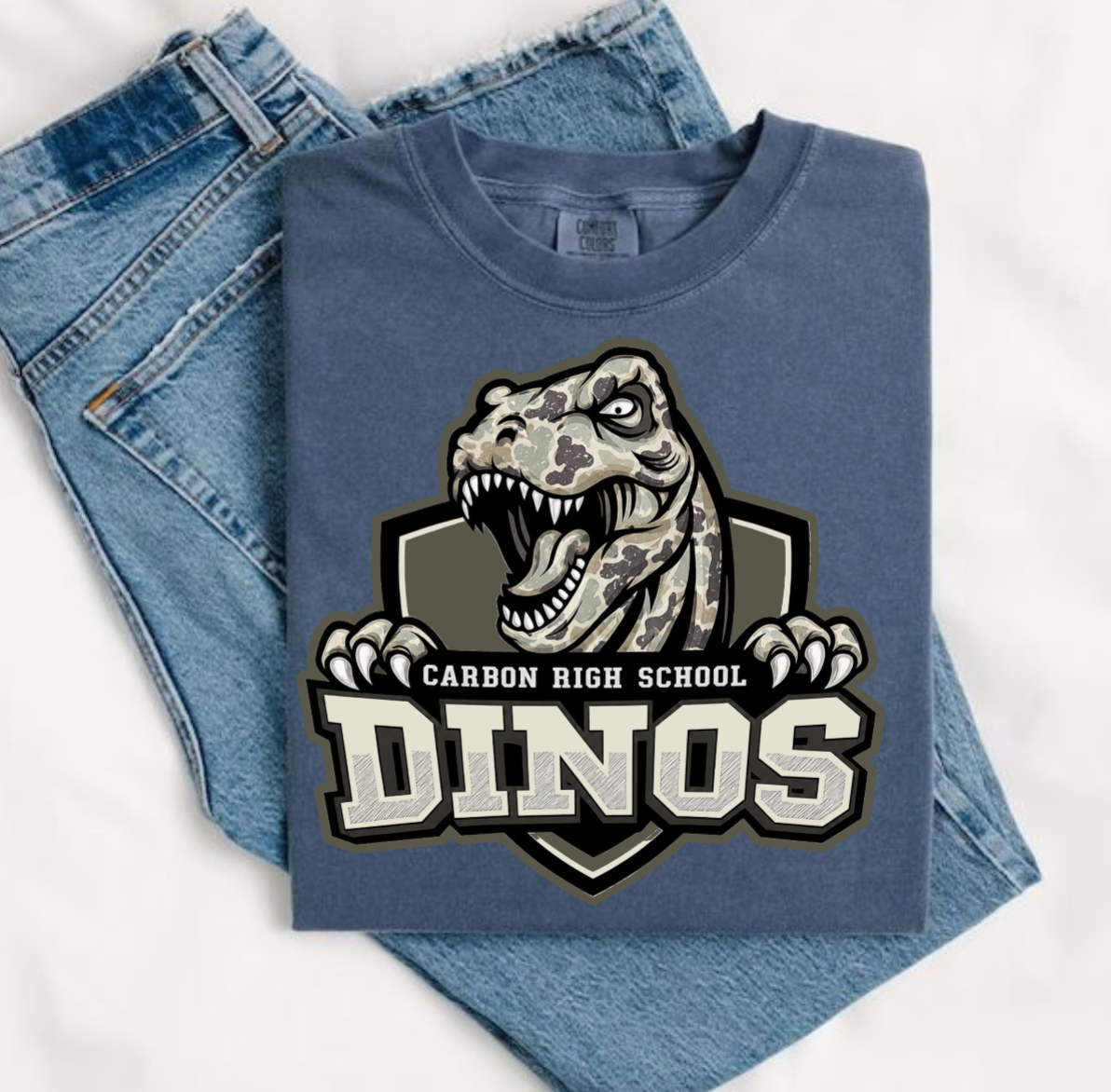 Carbon Dinos Camo Comfort Color Tee