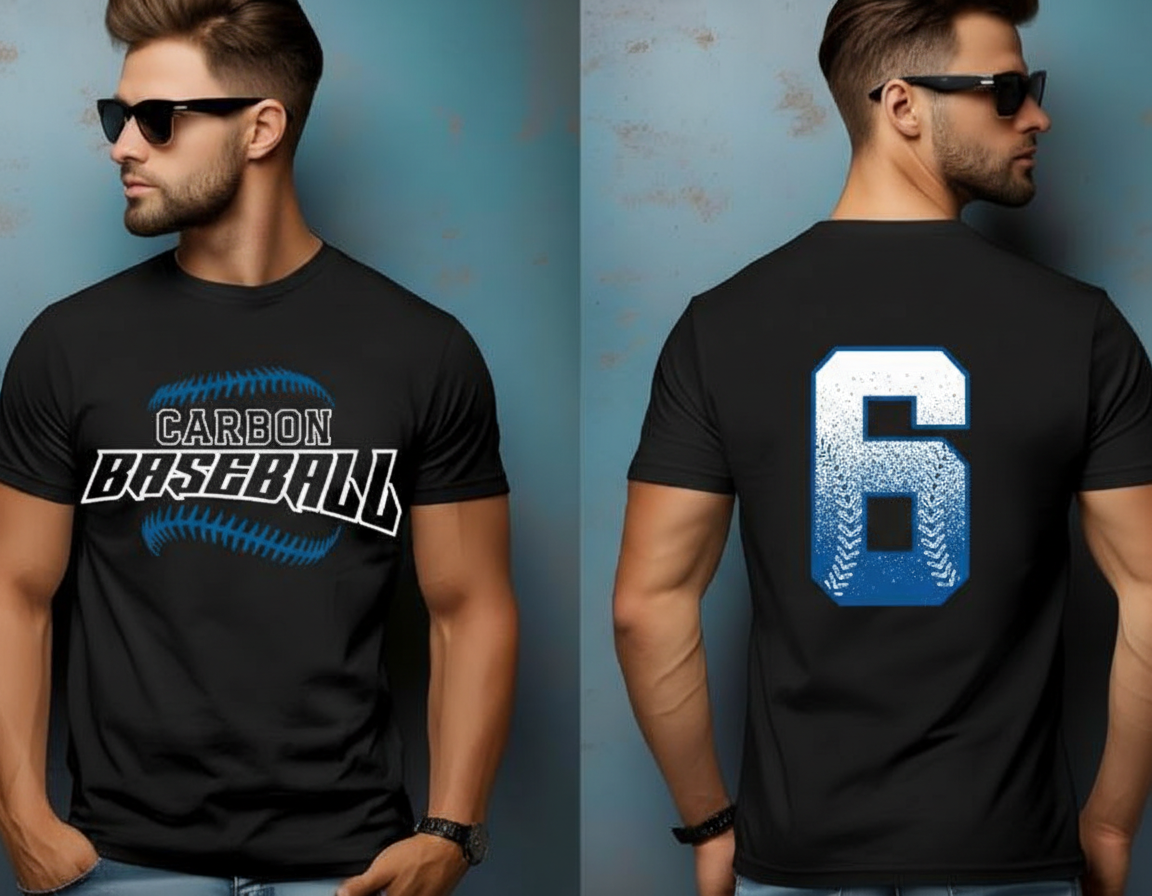 Carbon Baseball Threads Graphic Tee