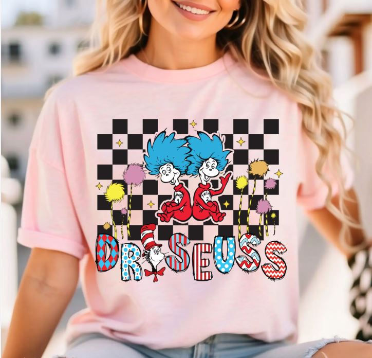 Thumbnail: Thing 1 Thing 2 Graphic Tee - Adult