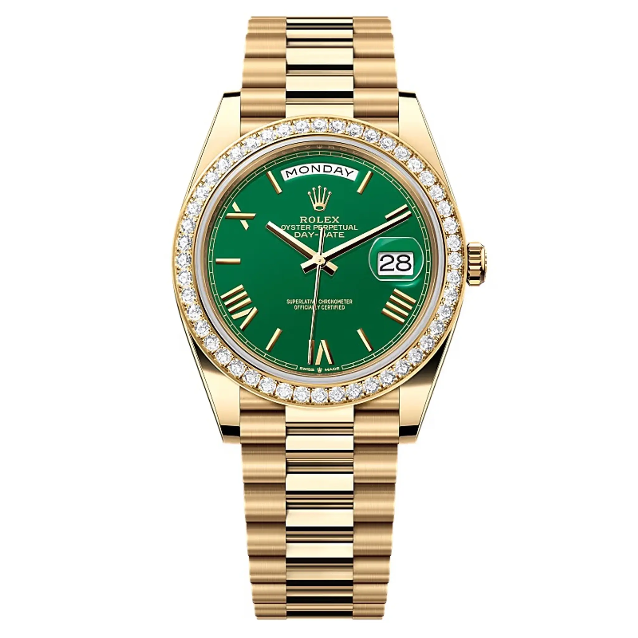 Rolex Day-Date Green Dial 228348RBR-0040 40 mm – Swiss Made