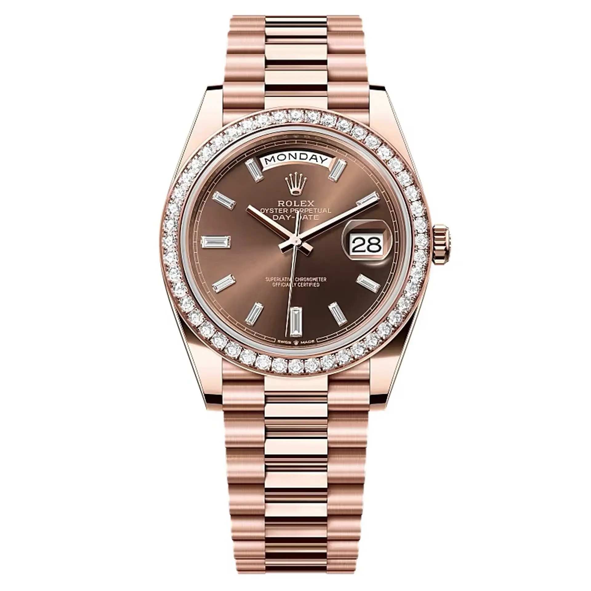 Rolex Day-Date Chocolate Diamond Dial 228345rbr-0006 40 mm – Swiss Made
