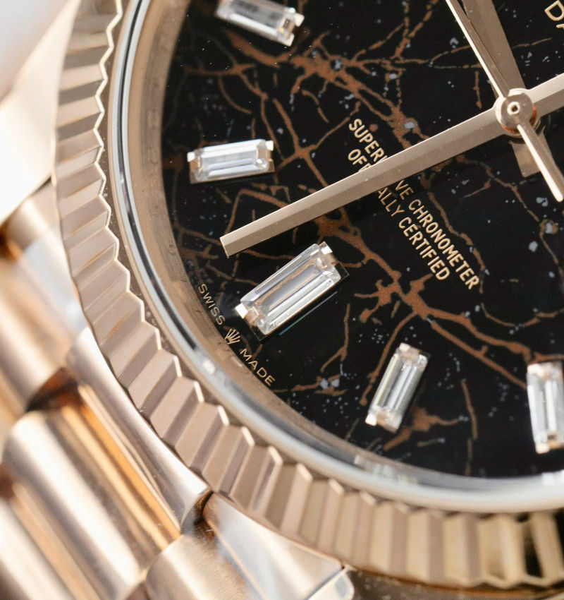 Thumbnail: Rolex Day-Date Eisenkiesel Diamond Dial 228235-0045 40 mm – Swiss Made
