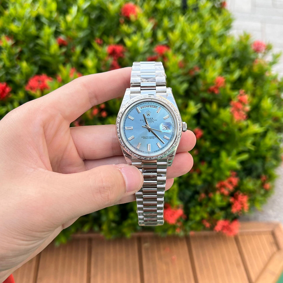 Thumbnail: Rolex Day-Date Ice Blue Diamond Dial 228396tbr-0002 40 mm – Swiss Made