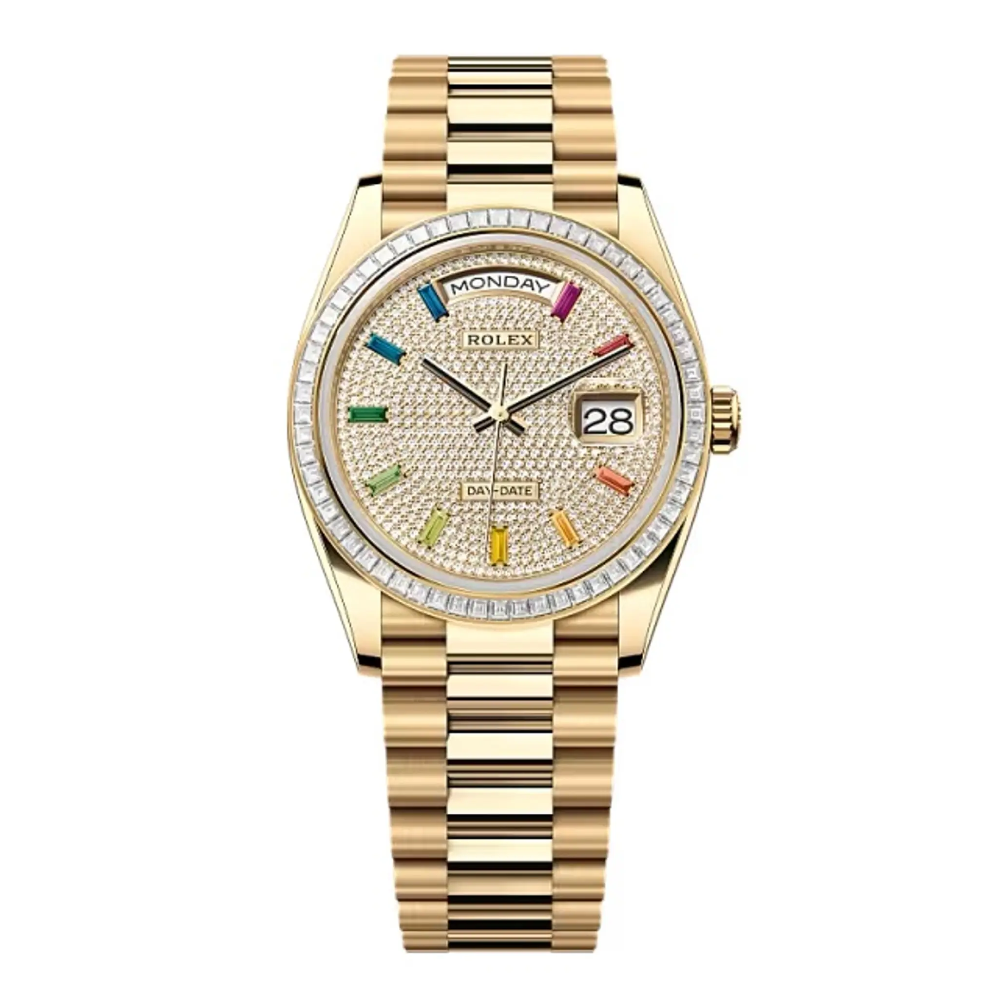Rolex Day-Date Diamond-Paved Dial 128398tbr-0012 36 mm – Swiss Made