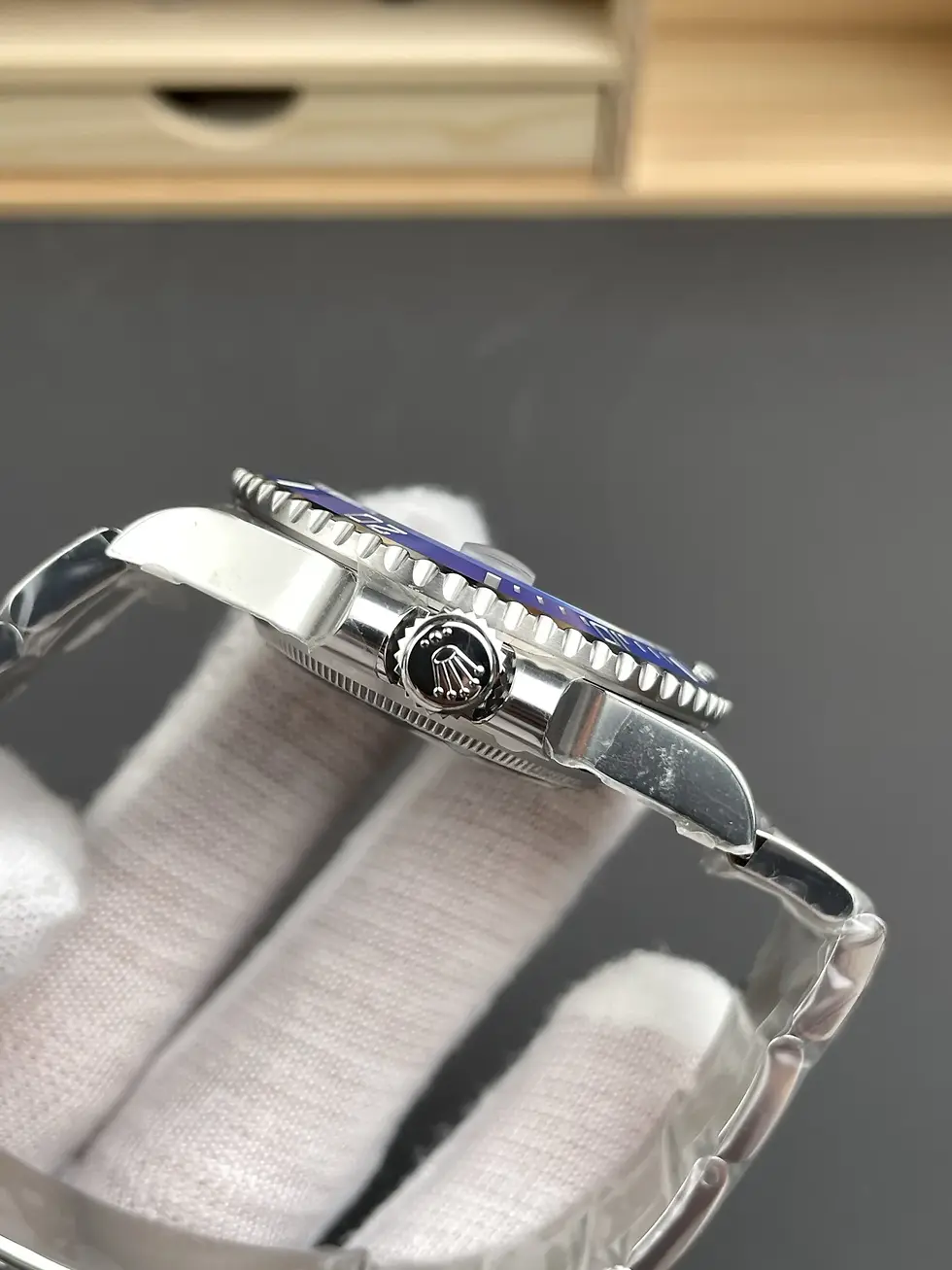 Thumbnail: Rolex Submariner Blue Dial 116619LB “Smurf” 40mm – Swiss Made
