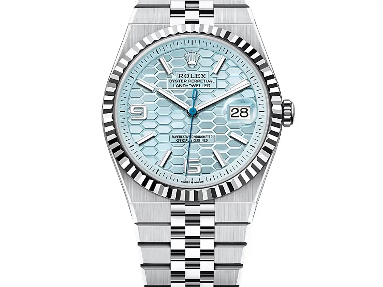 Rolex Land-Dweller 40 mm Ice Blue Dial – Swiss Made