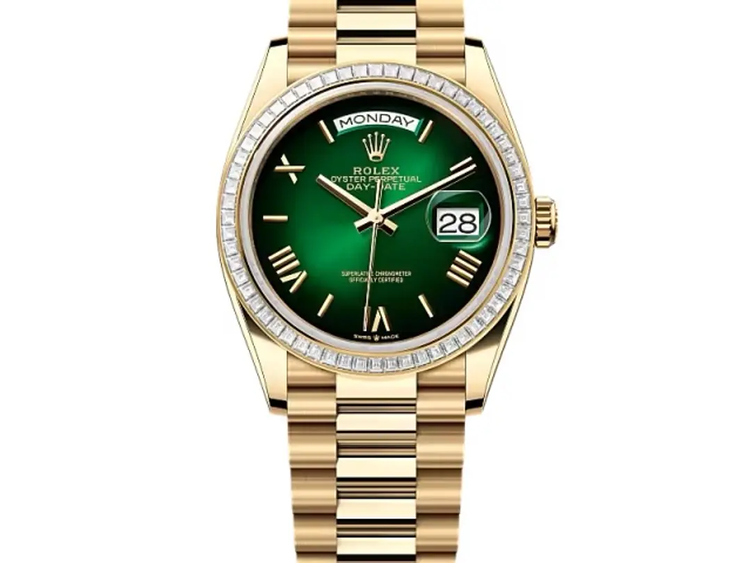 Rolex Day-Date Green Ombré Dial 128398tbr-0028 36 mm – Swiss Made