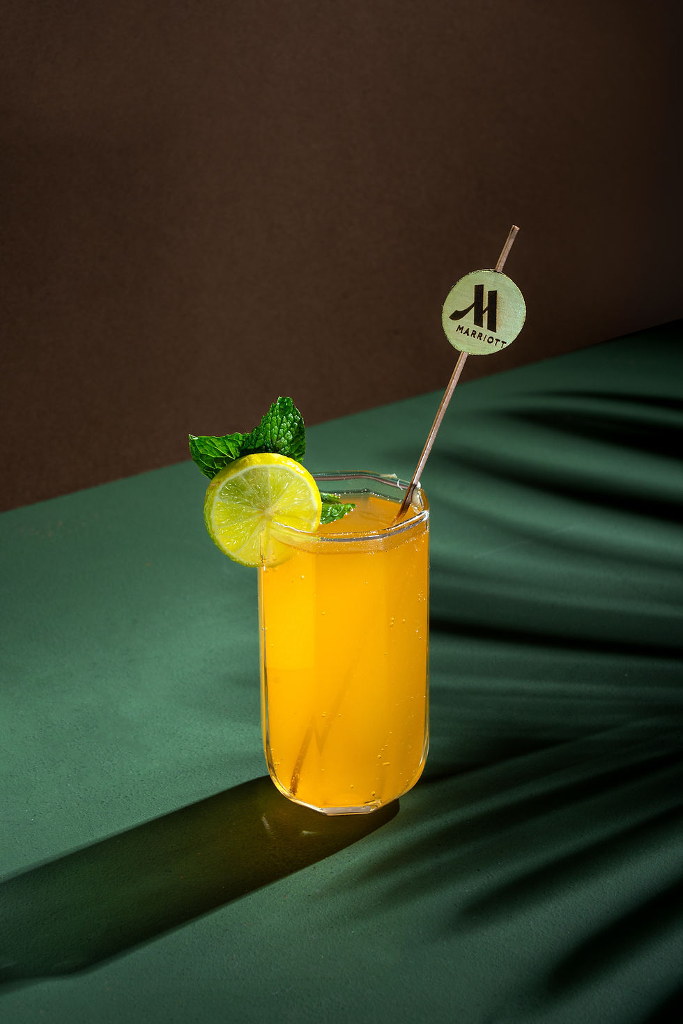 Biodegradable coconut leaf moon stirrers with crescent-shaped top, eco-friendly and compostable