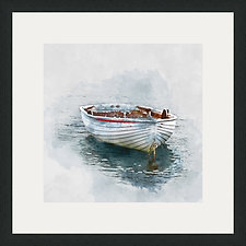 Rowboat 10" x 10" framed and matted