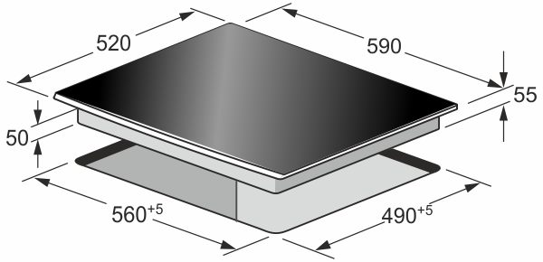 Thumbnail: Table de cuisson induction vitrocéramique KCT 6705 RI Herd
