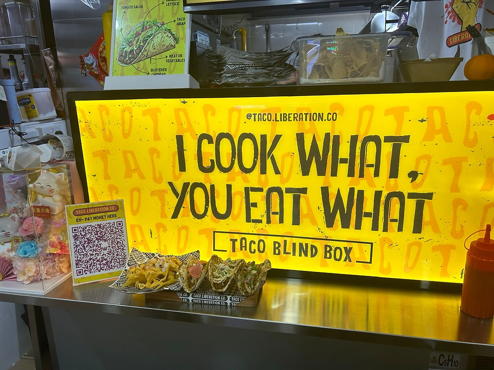 i cook what you eat what signage
