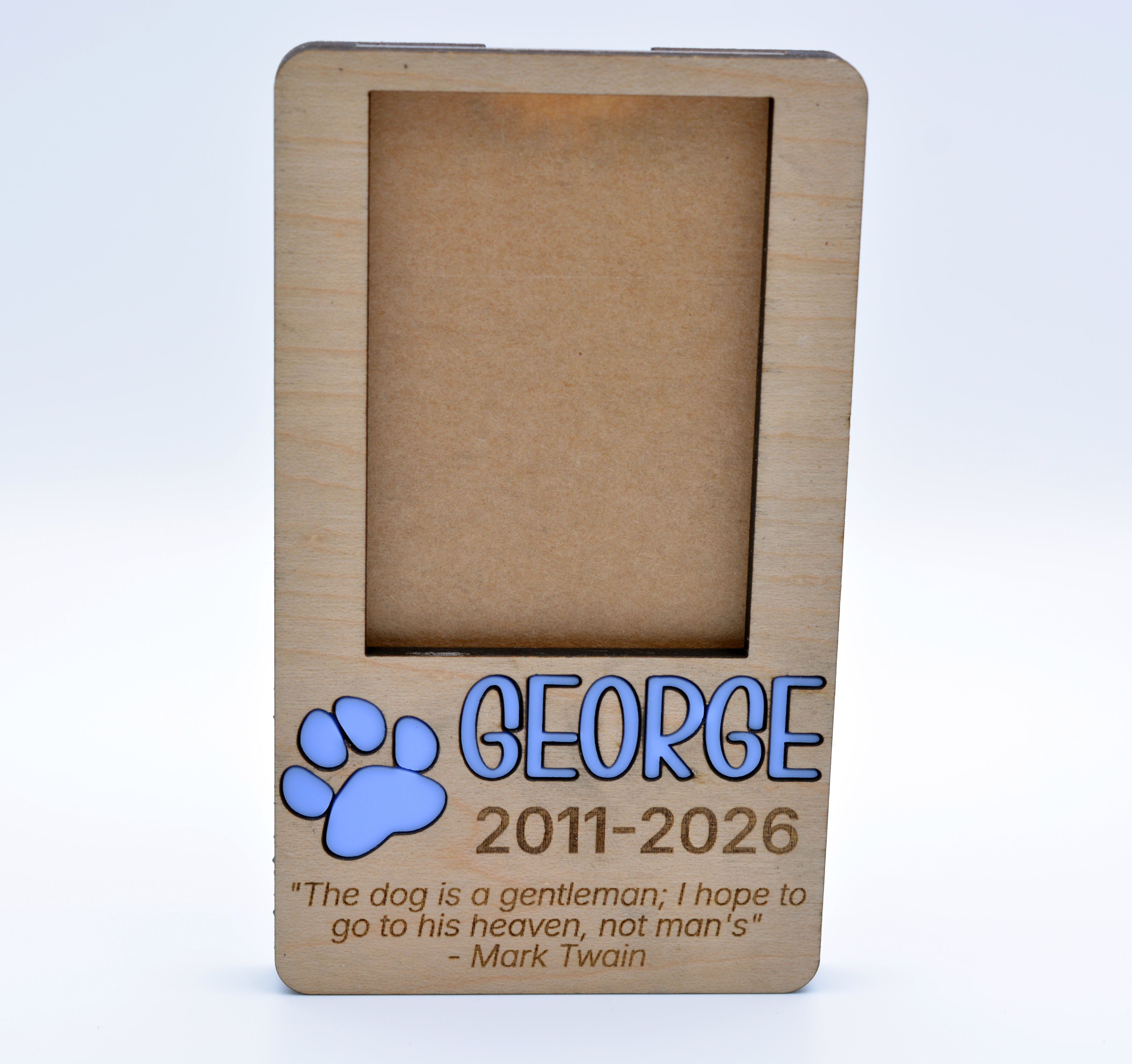 Mini Pet Memorial Frame – Personalised Photo Magnet Keepsake