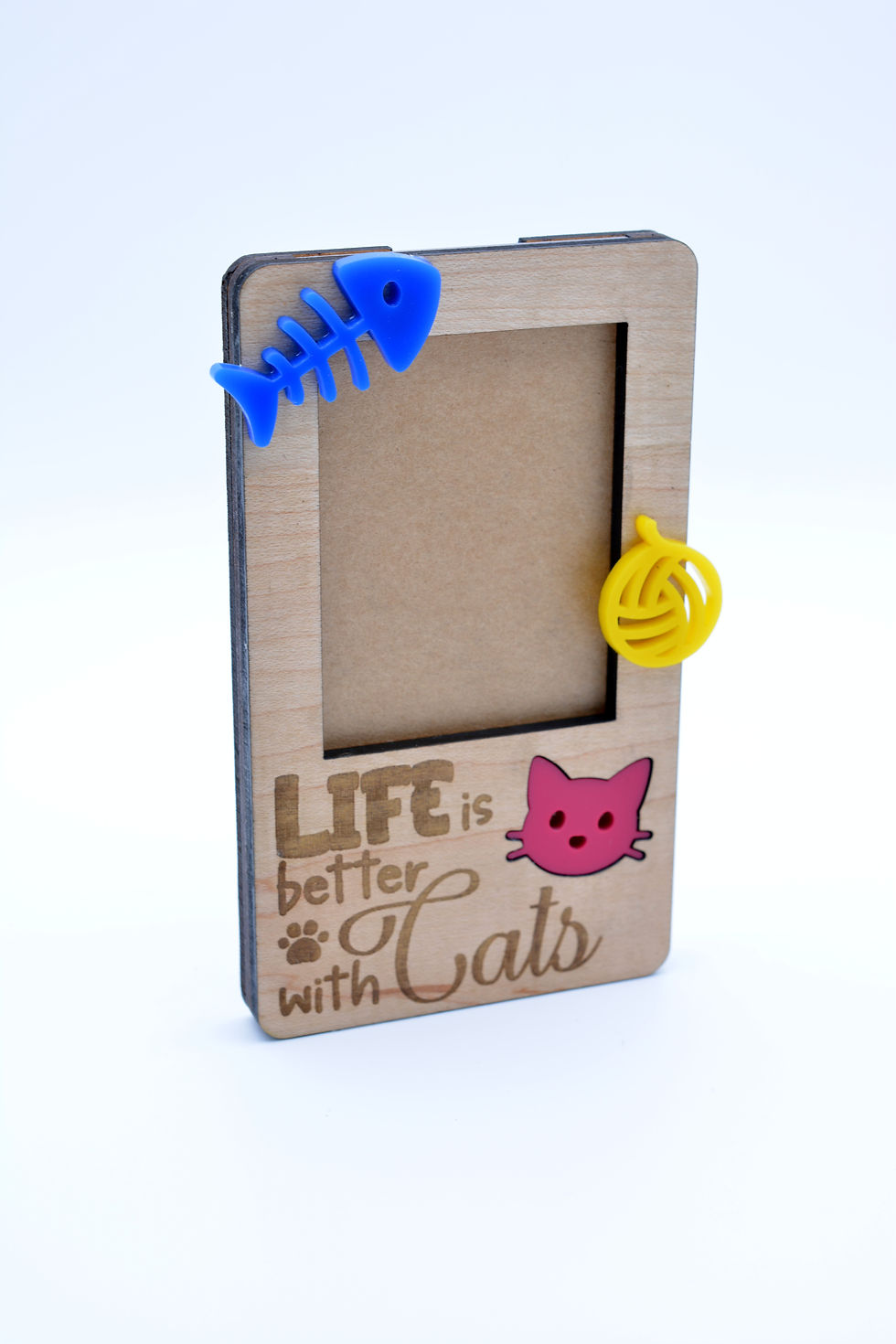 Thumbnail: Mini Personalised Dog & Cat Photo Magnet – “Life is better with”