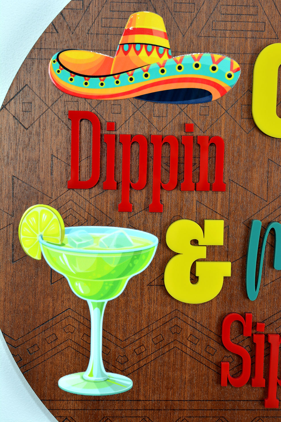 Thumbnail: Chip Dippin' & Margarita Sippin' Sign | Funny Margarita Wall Sign