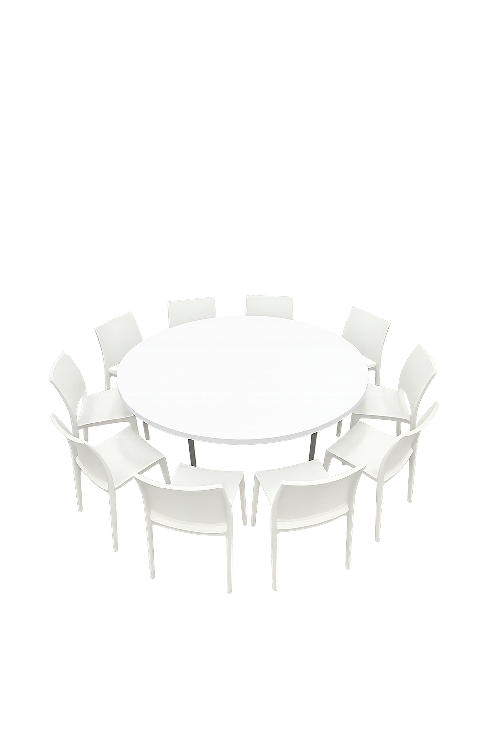 Miniature : Tables ronde disponibles à la location avec chaises