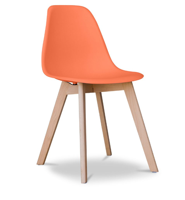Miniature : Chaise scandinave Orange Location