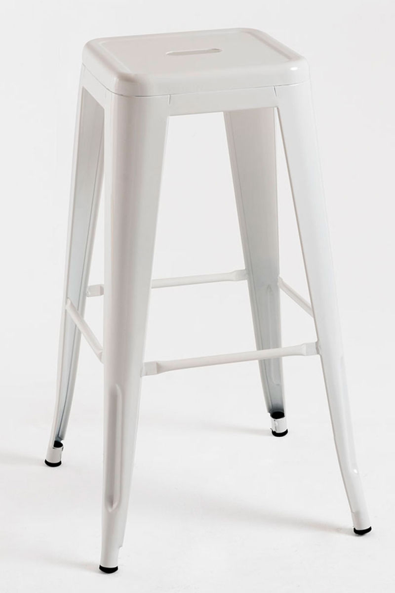 Miniature : Location tabouret industriel tolix blanc