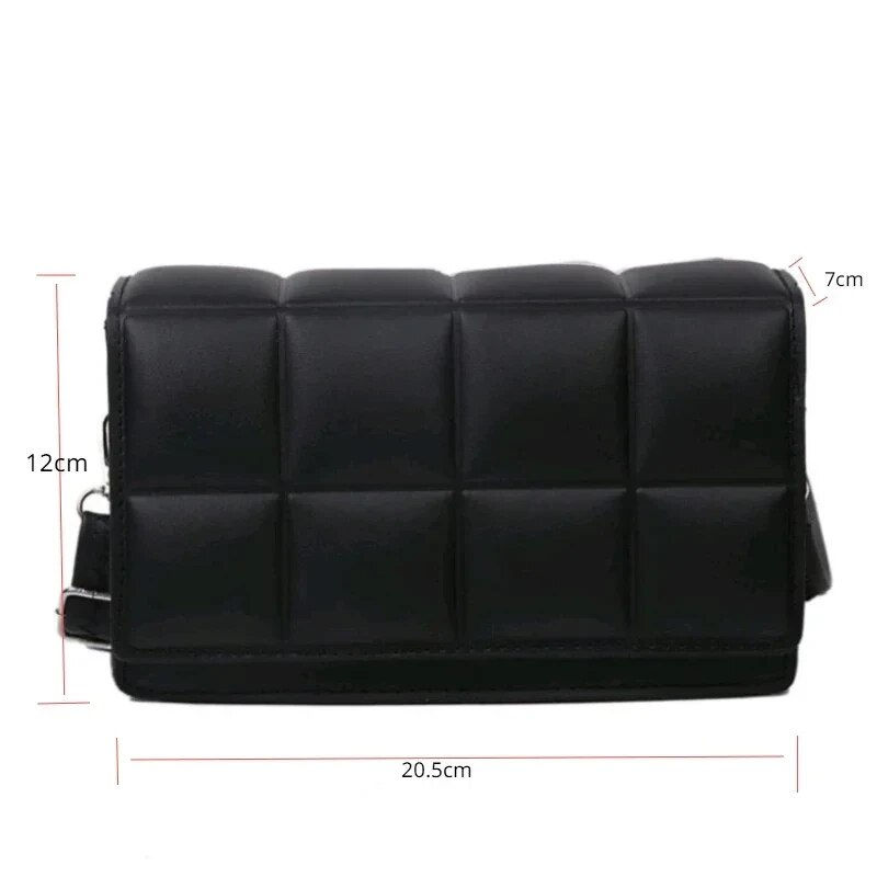 Thumbnail: Fashion Brand Designer Women Shoulder Bag Small PU Leather Female Crossbody Bag 