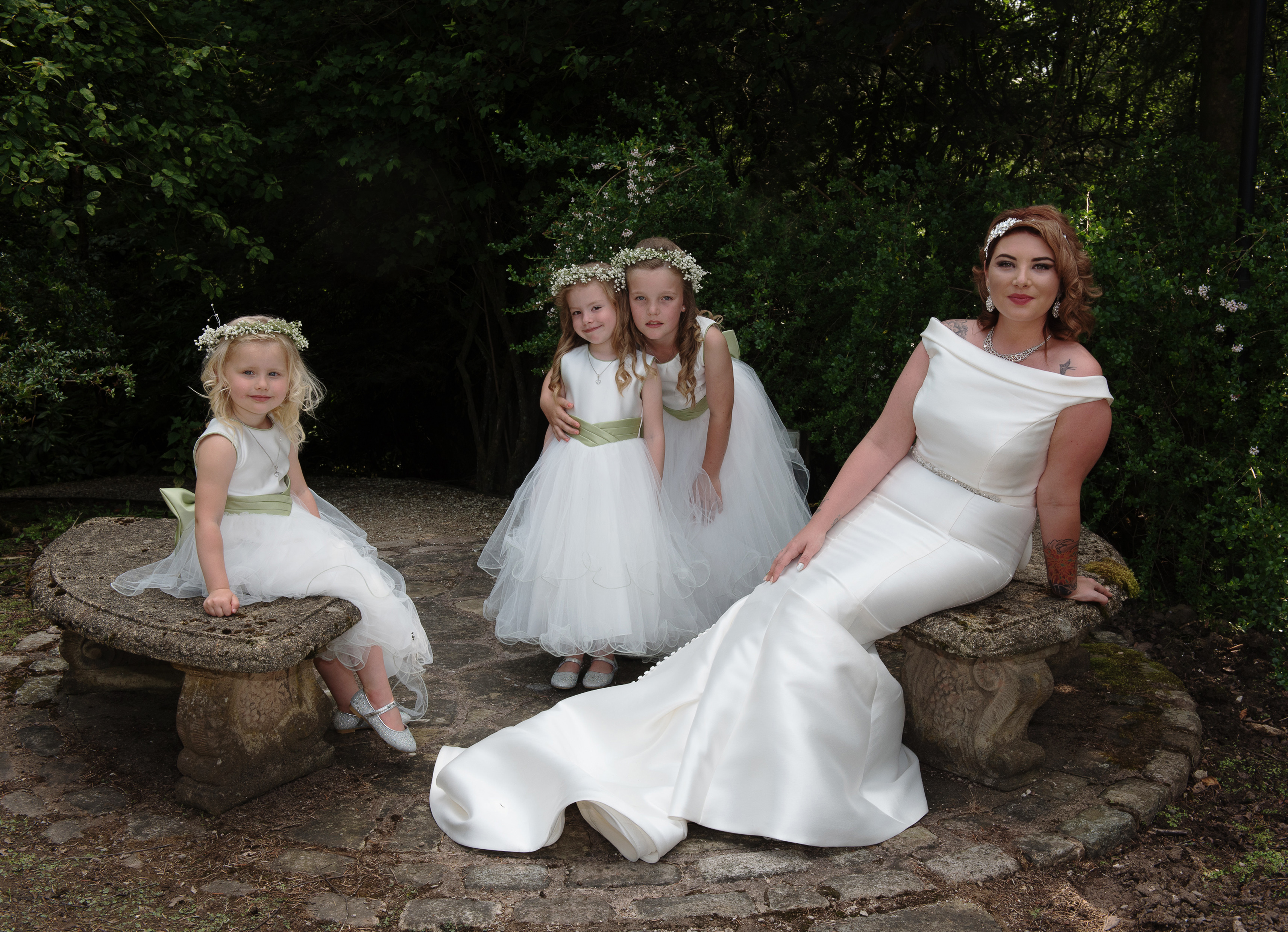 Bride and Bridesmaids
