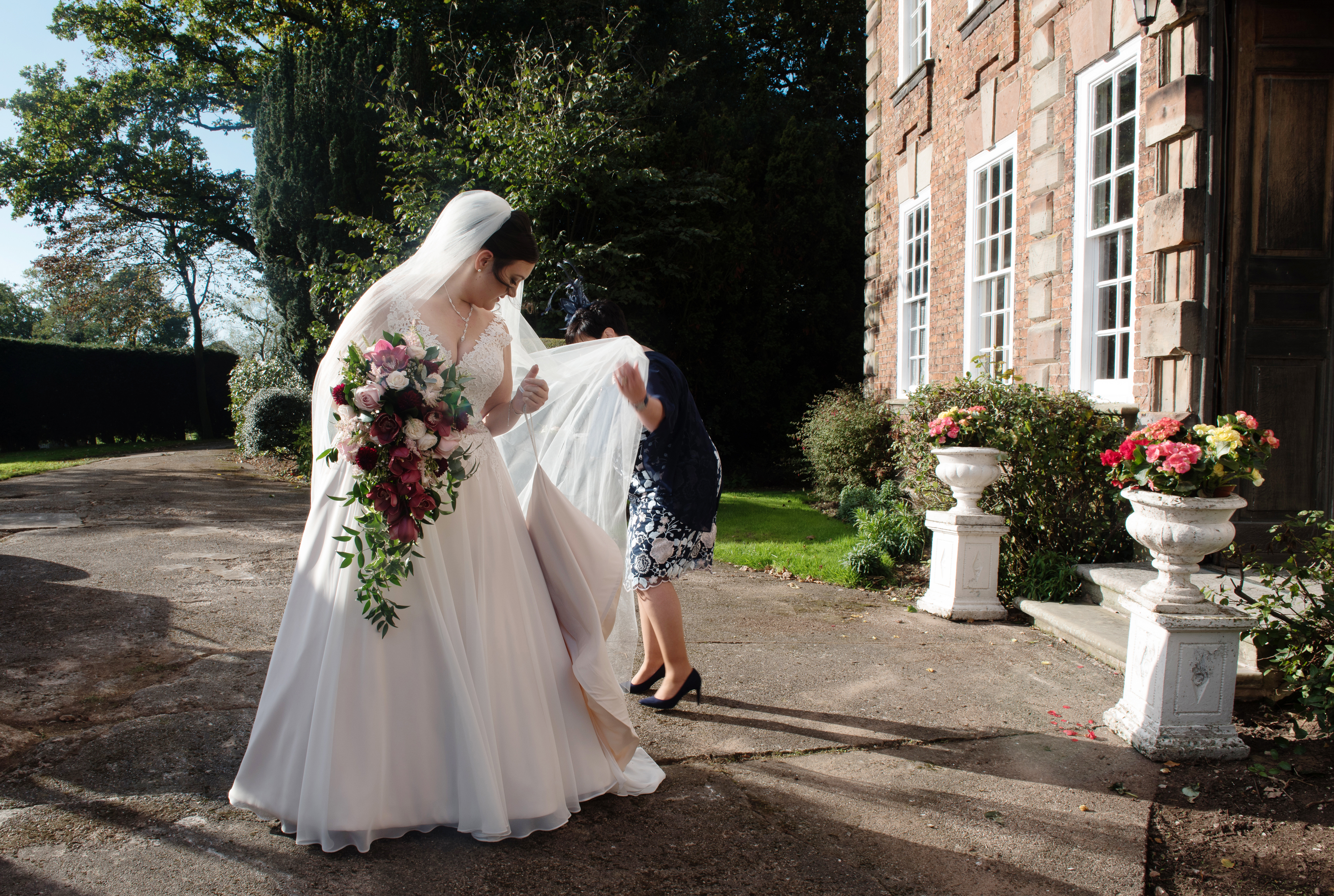 Bride and sister