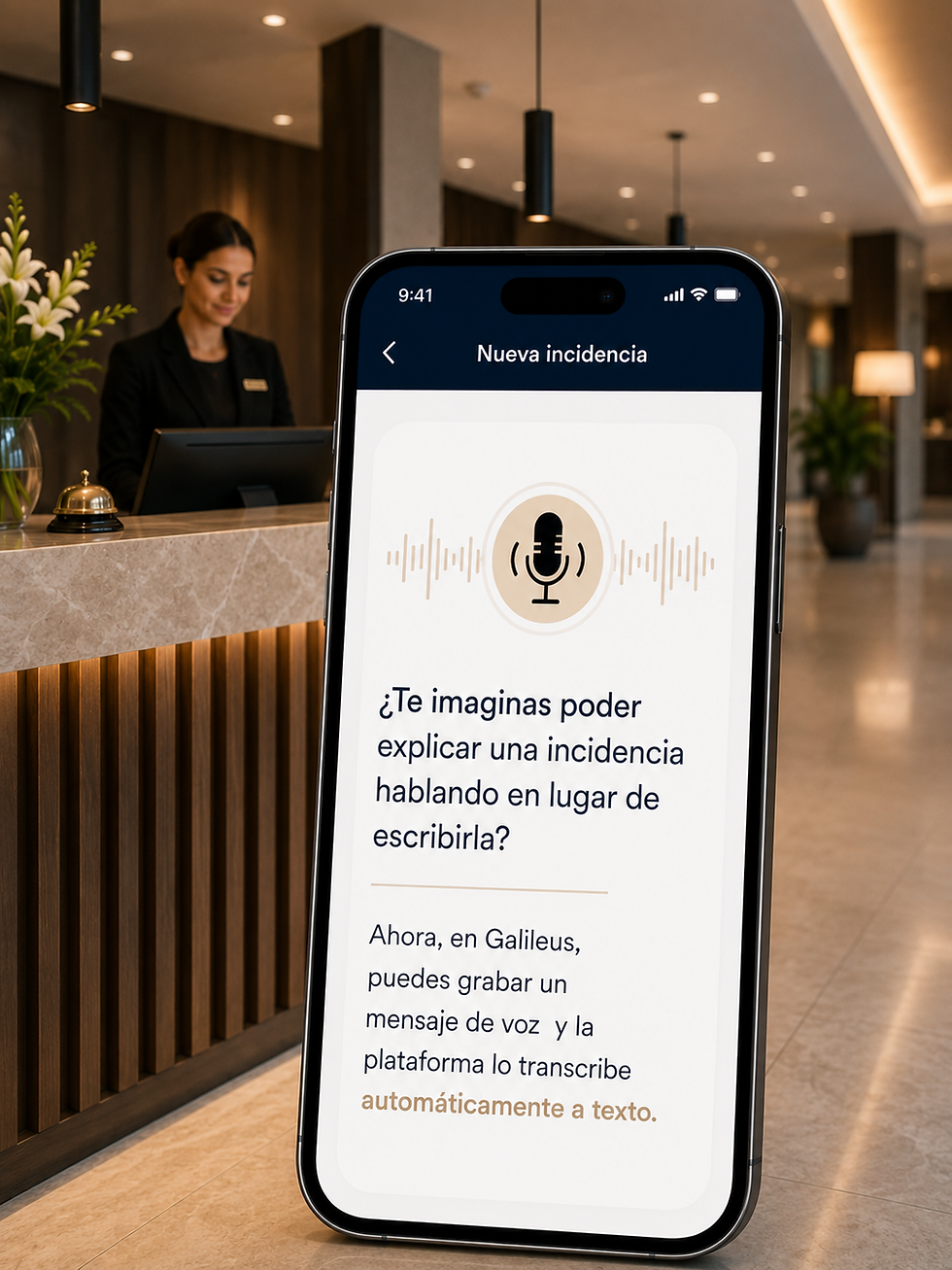 驴Te imaginas poder explicar una incidencia hablando en lugar de escribirla?