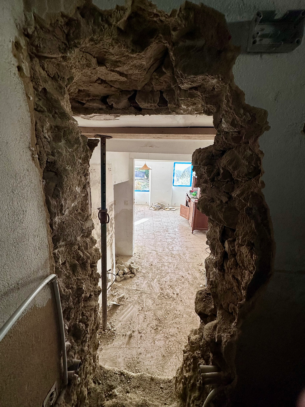 Opening the wall