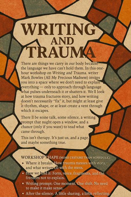Writing and Trauma: Brussels Workshop, September 2025