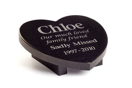 Thumbnail: Shaped Granite Plaque Pet Memorial