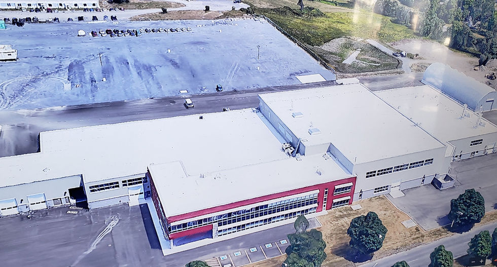 Installation of the building envelope for the new vehicle maintenance and transportation facility for the Integrated Logistics Section (ILS) at CFB Kingston