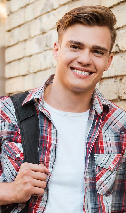 ready-study-handsome-young-man-carrying-backpack-one-shoulder-smiling-while-leaning-brick-