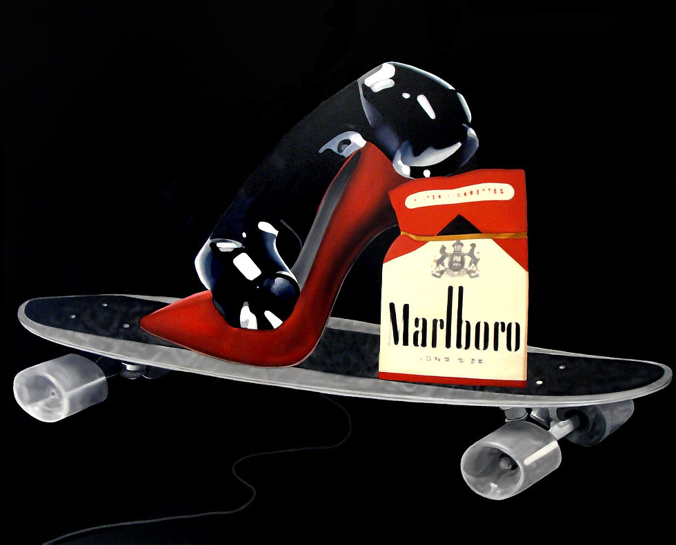 Still life with skateboard