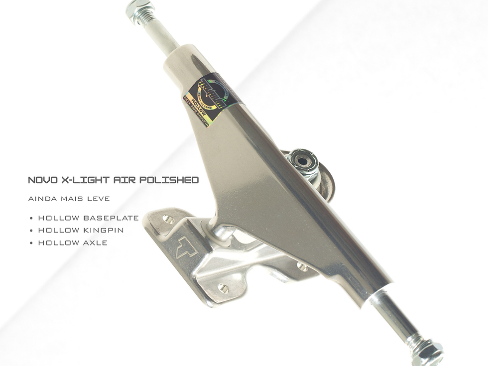 Novo Trurium X-Light Air Polished: Conheça o Truck de Skate Mais Leve da Categoria