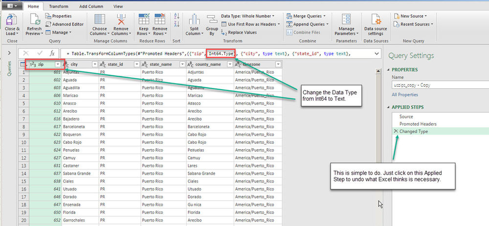 Importing Zip Codes to Business Central