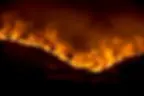 fire on hills