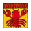 Thumbnail: Whimsical Coastal Art Print in Lobster Red and Yellow