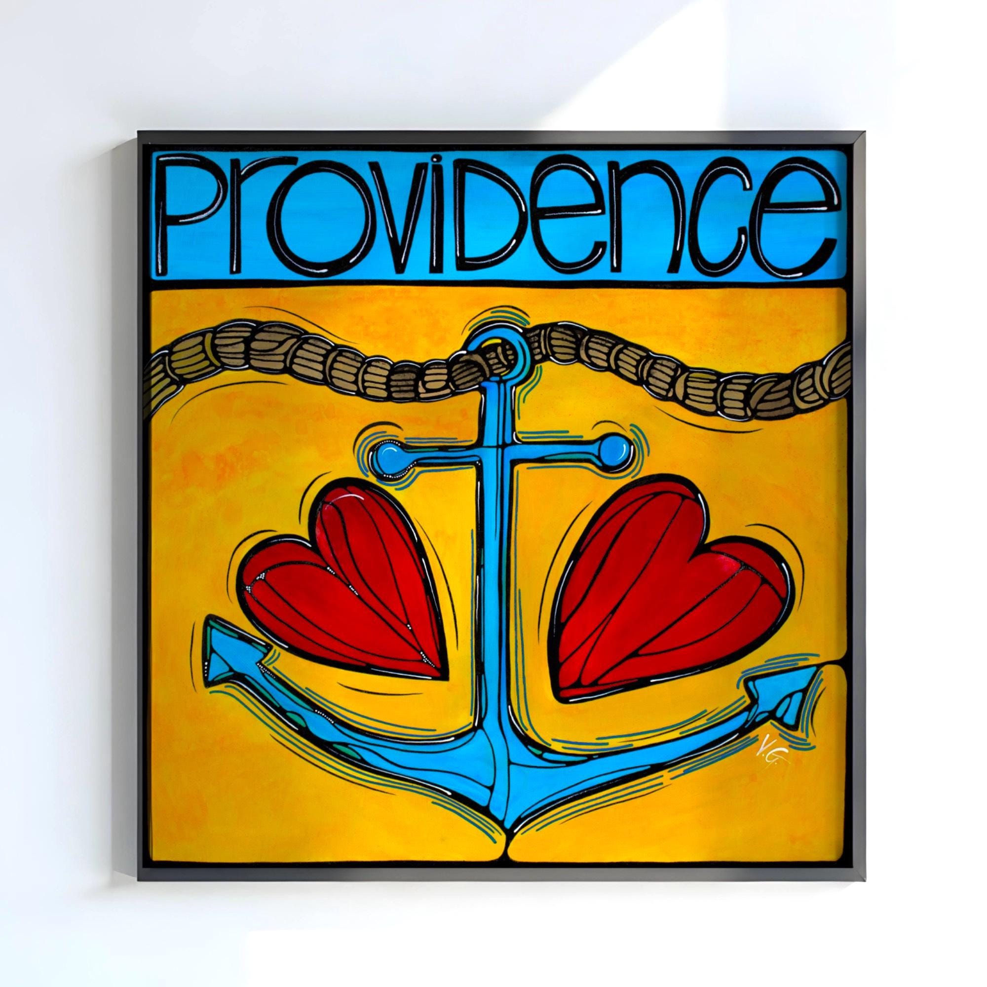 Providence RI Art Print – Nautical Anchor Wall Art