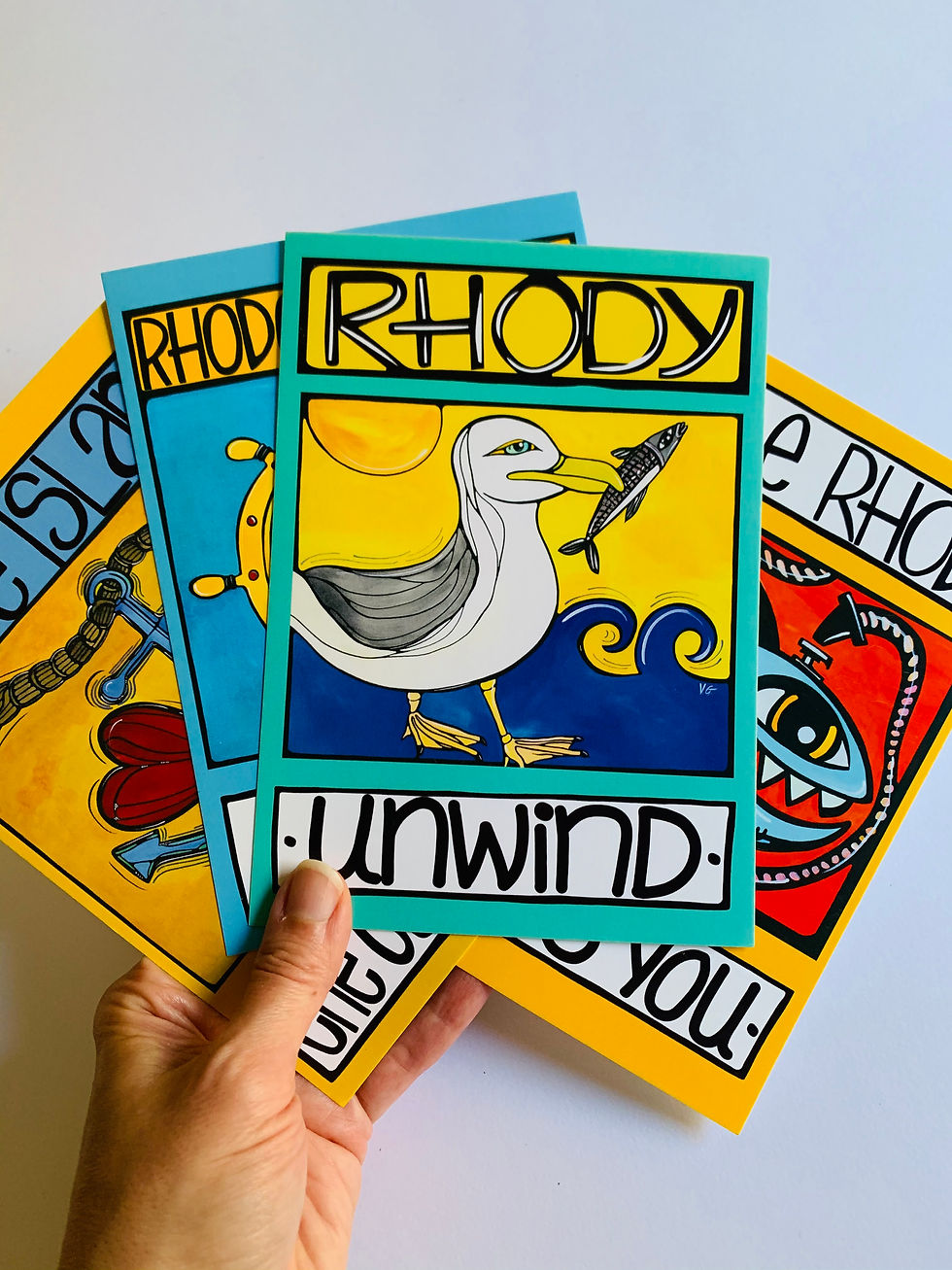 Thumbnail: Rhode Island Postcard:  Hope Nautical Art