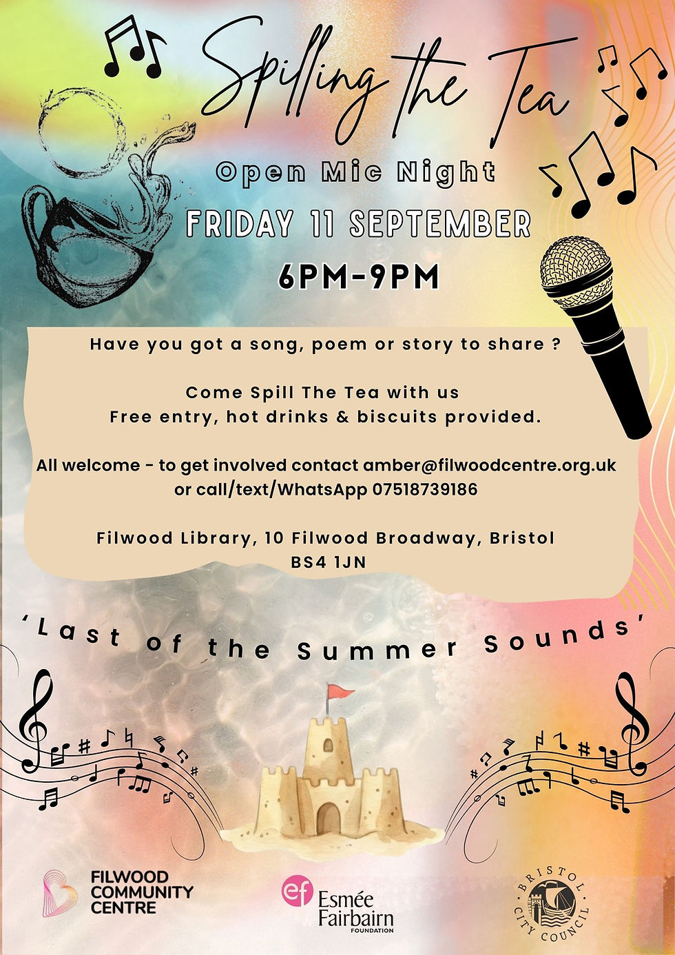 'Spilling the Tea' Open Mic Night