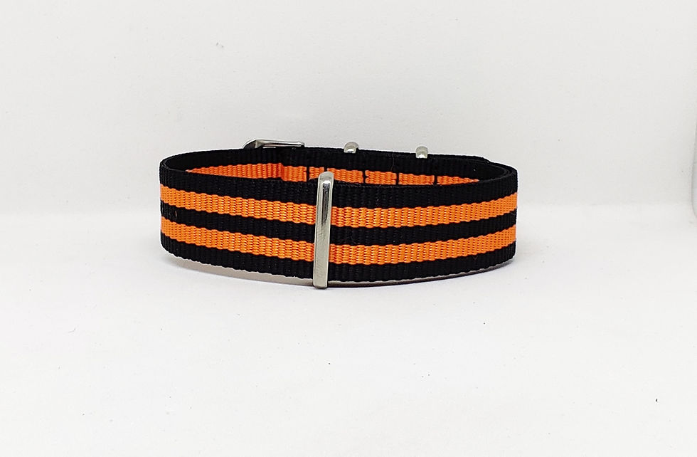 Thumbnail: Nylon Strap Black-Orange