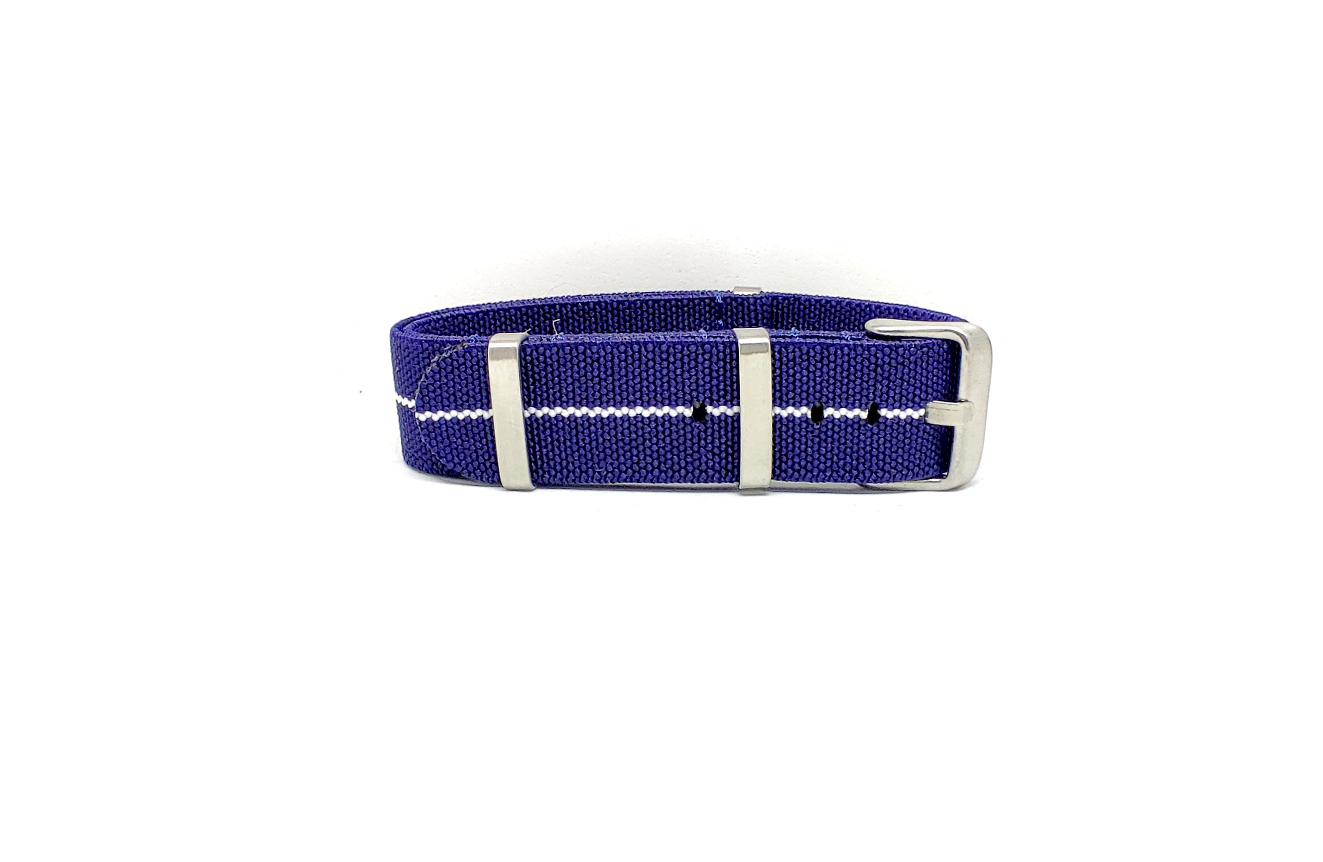 Elastic Strap Navy Blue - White